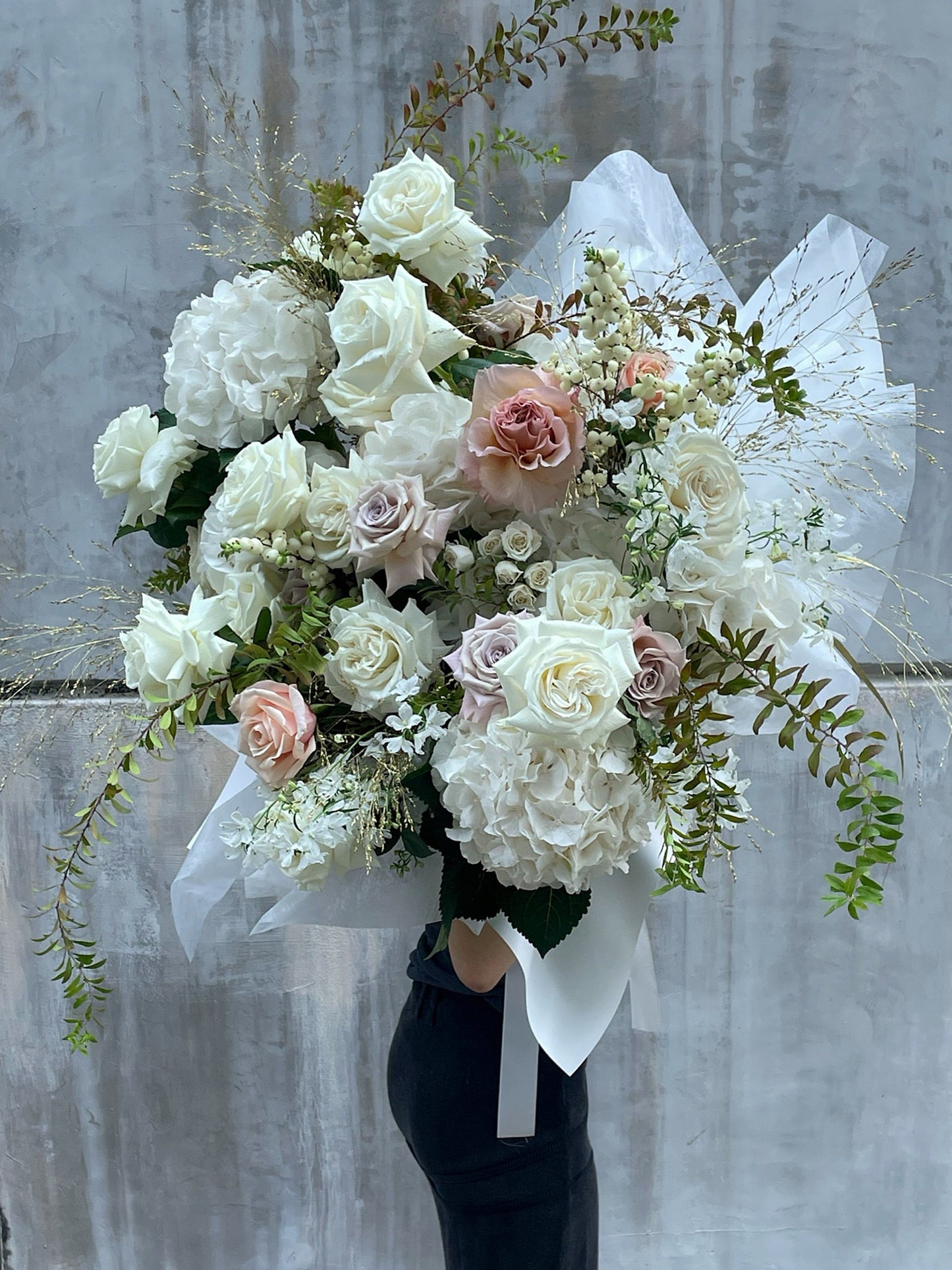 White Rose Bouquet, Hydrangea Bouquet