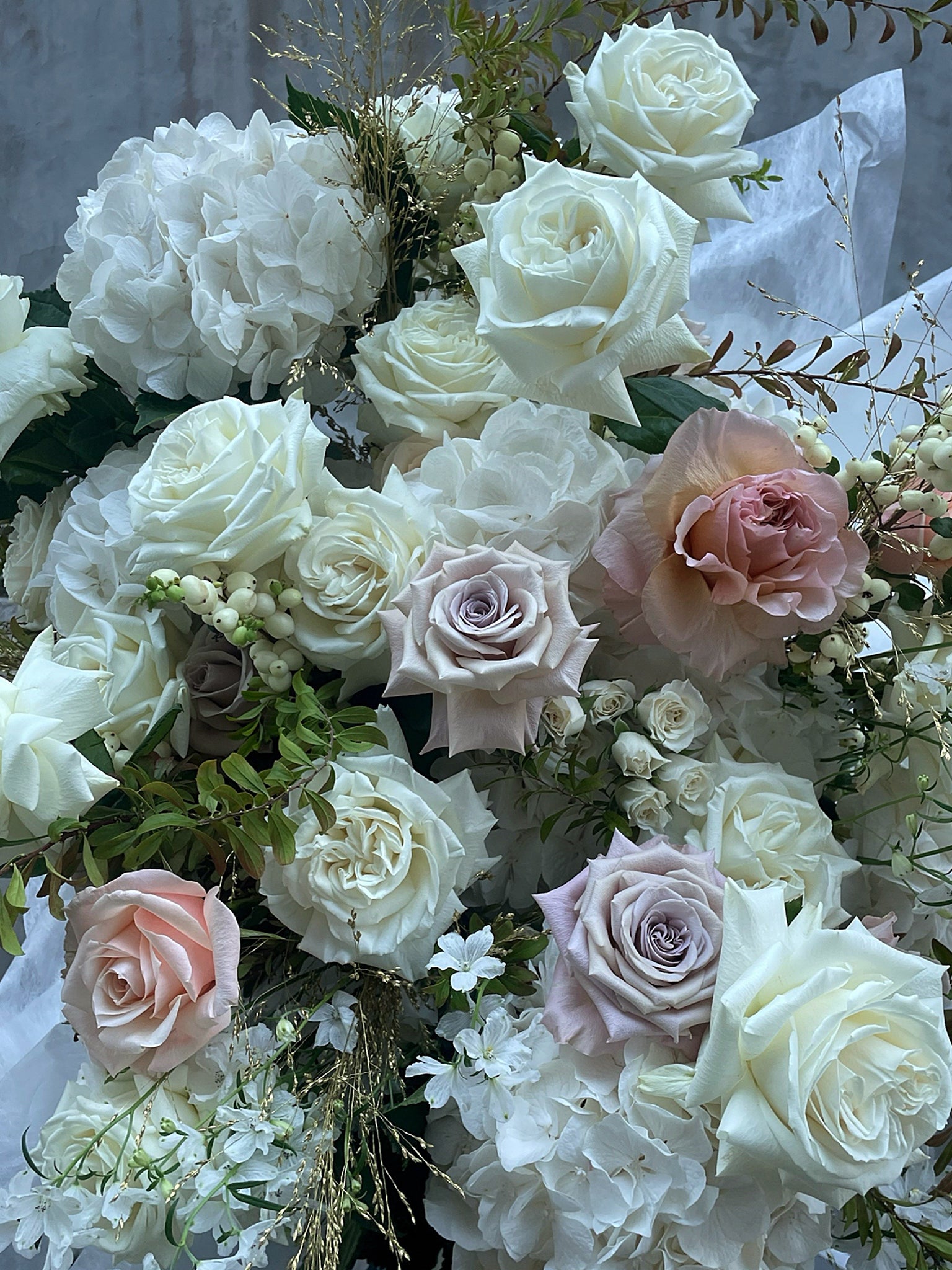 White Hydrangeas